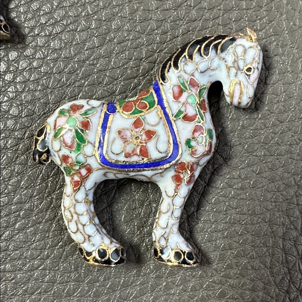 Rare Vintage Cloisonné Horse Bundle - Picture 4 of 9